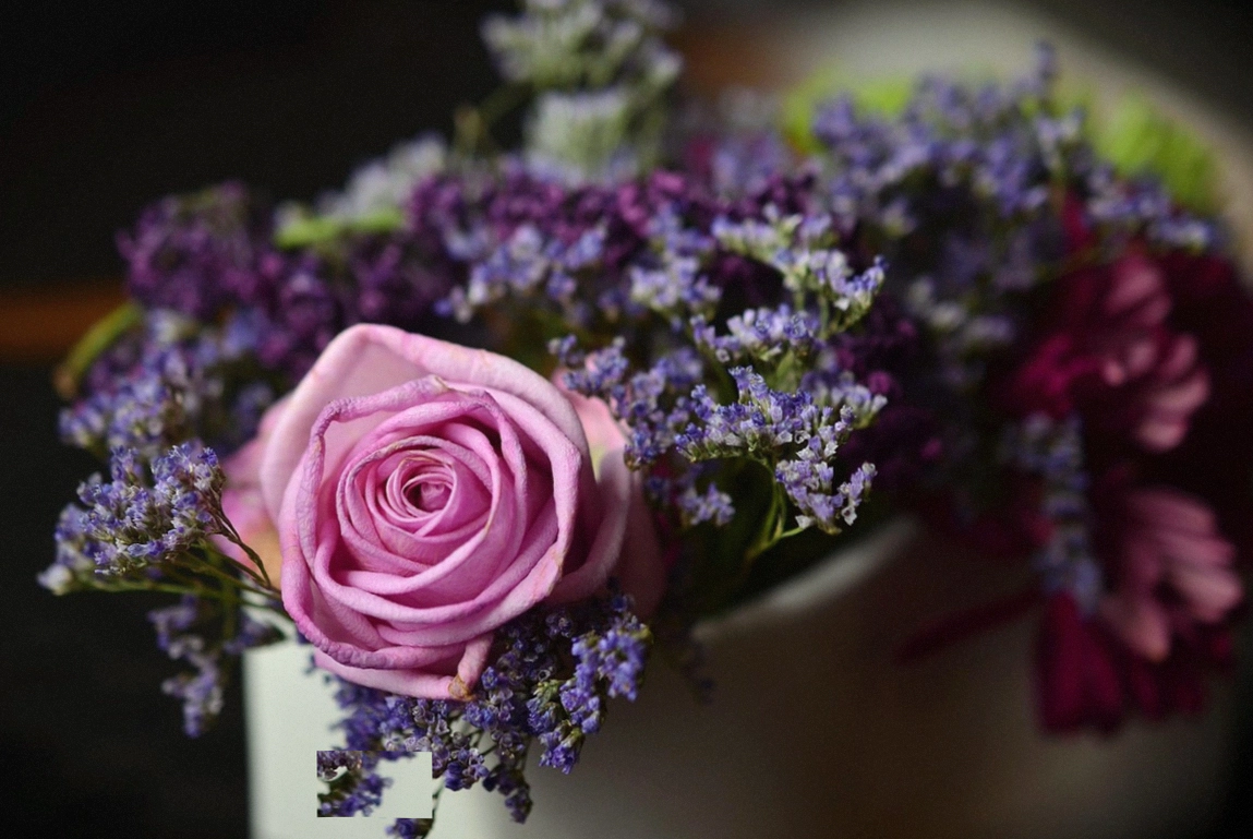 Bouquet wrapped in paper ready for same-day delivery