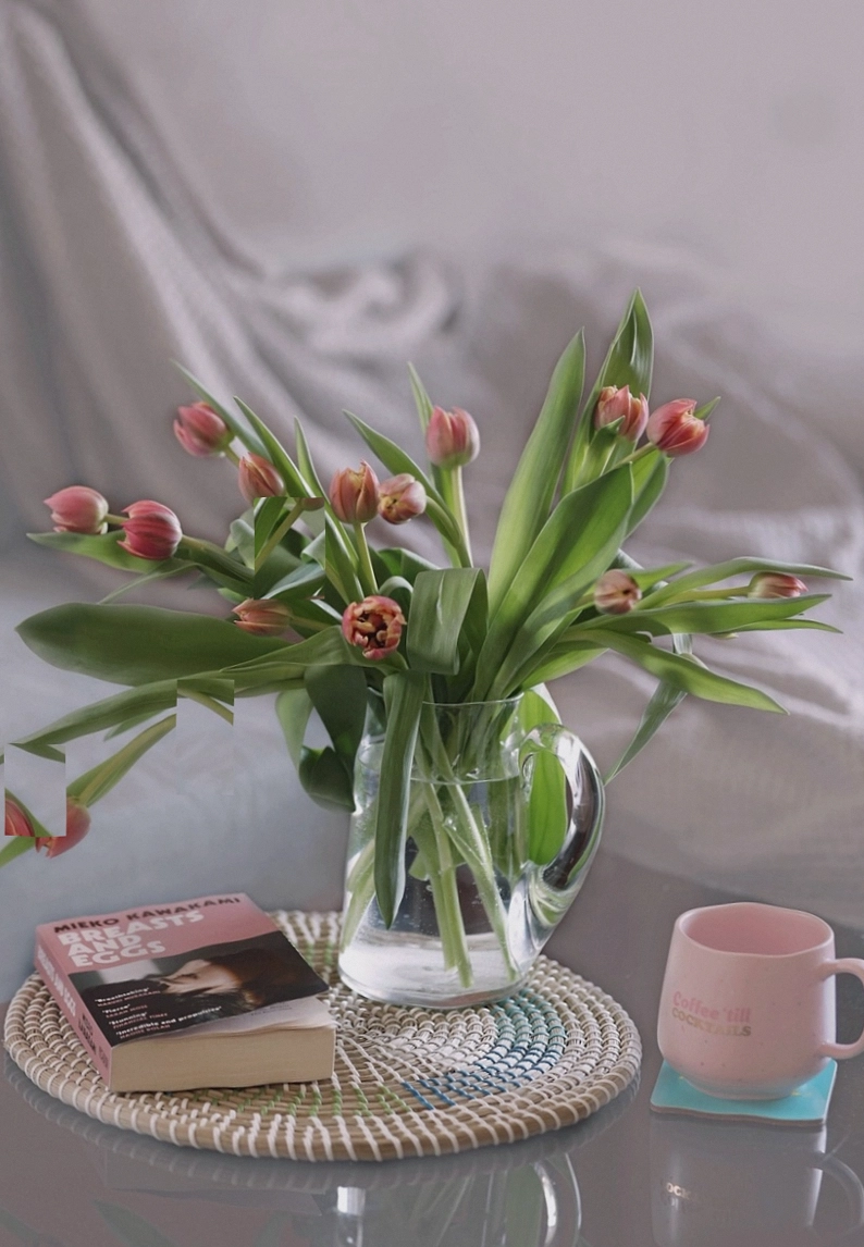 Soft white sympathy arrangement in muted tones