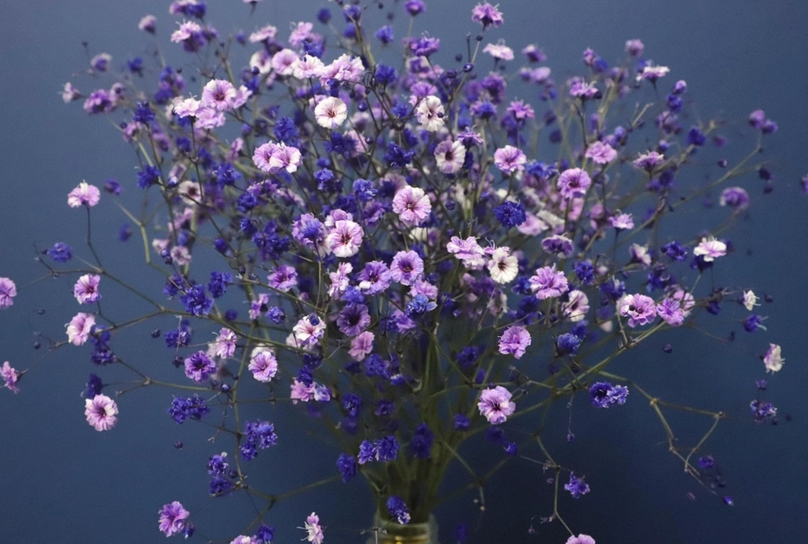 Deep-toned arrangement for a corporate table