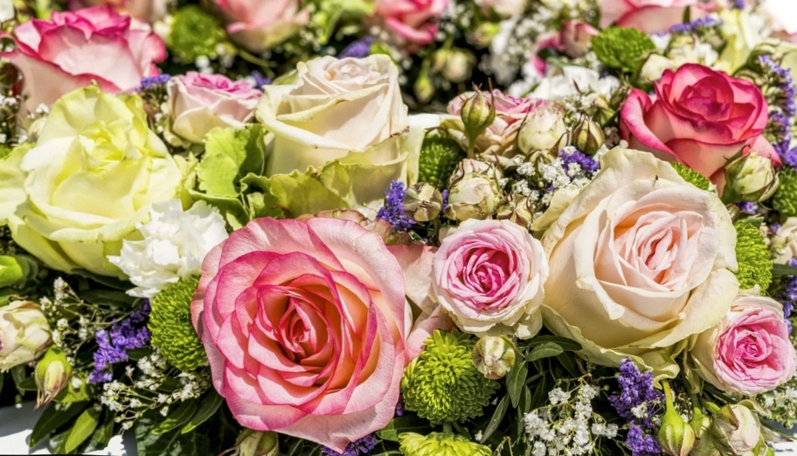Deep red anniversary bouquet